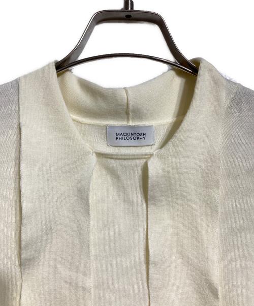 MACKINTOSH PHILOSOPHY（マッキントッシュ フィロソフィー）MACKINTOSH PHILOSOPHY (マッキントッシュ フィロソフィー) リボンタイニット オフホワイト サイズ:38の古着・服飾アイテム