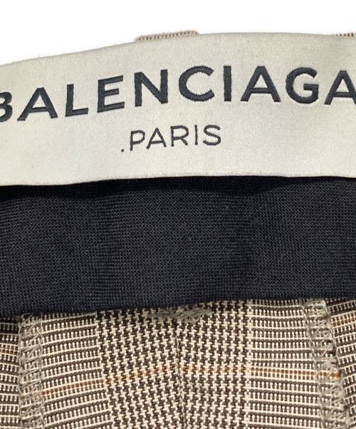 BALENCIAGA（バレンシアガ）BALENCIAGA (バレンシアガ) グレンチェックショーツ ベージュ サイズ:38の古着・服飾アイテム