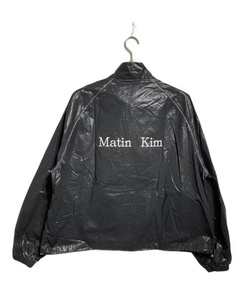 Matin Kim（マーティン・キム）Matin Kim (マーティン・キム) ロゴ コーティングジャケット ブラック サイズ:FREEの古着・服飾アイテム
