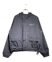 BECK（ベック）の古着「Reversible nylon zip hoodie/リバーシブルナイロンジップフーディー」｜グレー