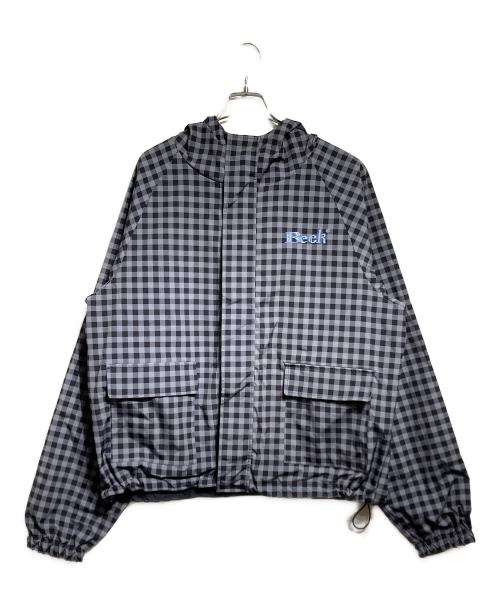 BECK（ベック）BECK (ベック) Reversible nylon zip hoodie/リバーシブルナイロンジップフーディー グレー サイズ:Lの古着・服飾アイテム