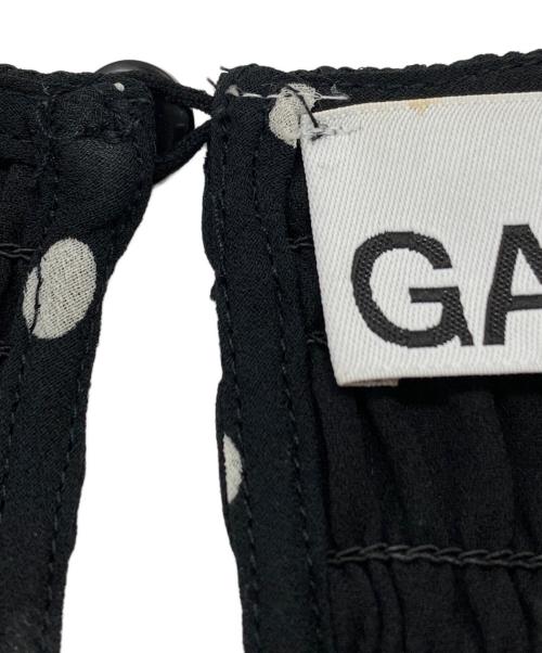 GANNI（ガニー）GANNI (ガニー) パフスリーブドットドレス/Polka-dot puff-sleeve dress ブラック サイズ:34の古着・服飾アイテム