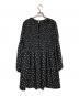GANNI (ガニー) パフスリーブドットドレス/Polka-dot puff-sleeve dress ブラック サイズ:34：13000円