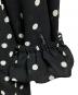 中古・古着 GANNI (ガニー) パフスリーブドットドレス/Polka-dot puff-sleeve dress ブラック サイズ:34：13000円