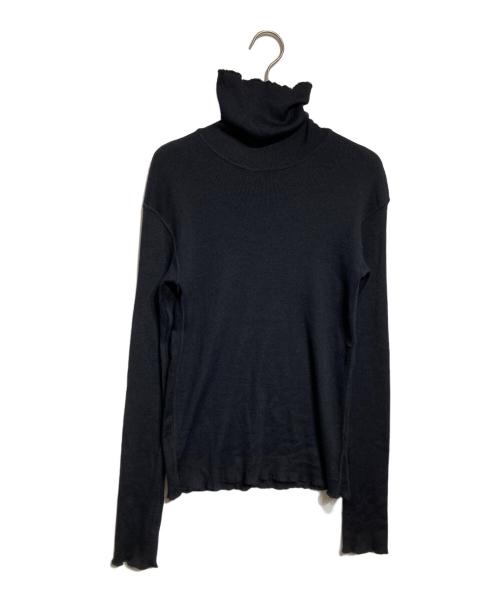 DEUXIEME CLASSE（ドゥーズィエム クラス）Deuxieme Classe (ドゥーズィエム クラス) rib タートル ニット/Ribbed turtleneck knit top ブラック サイズ:Freeの古着・服飾アイテム