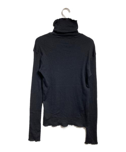 DEUXIEME CLASSE（ドゥーズィエム クラス）Deuxieme Classe (ドゥーズィエム クラス) rib タートル ニット/Ribbed turtleneck knit top ブラック サイズ:Freeの古着・服飾アイテム