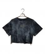 MM6 Maison Margielaエムエムシックスメゾンマルジェラ）の古着「タイダイ染めTシャツ」｜ブラック