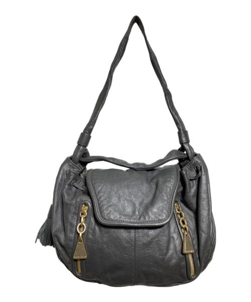 SEE BY CHLOE（シーバイクロエ）SEE BY CHLOE (シーバイクロエ) フリンジワンショルダーバッグ/Fringed one-shoulder bag グレーの古着・服飾アイテム