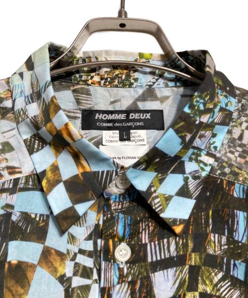 COMME des GARCONS HOMME DEUX（コムデギャルソン オム ドゥ）COMME des GARCONS HOMME DEUX (コムデギャルソン オム ドゥ) FLORIAN VIEL 総柄半袖シャツ/Short-sleeved shirt マルチカラー サイズ:Lの古着・服飾アイテム