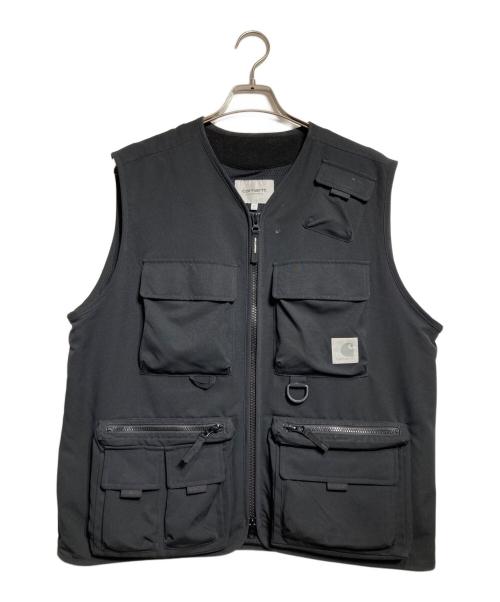 Carhartt WIP（カーハート ワーク イン プログレス）Carhartt WIP (カーハート ワーク イン プログレス) ELMWOOD VEST/エルムウッド ベスト ブラック サイズ:Ｌの古着・服飾アイテム