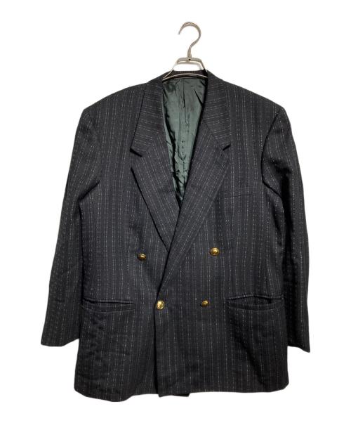 GIANNI VERSACE（ジャンニ・ヴェルサーチ）GIANNI VERSACE (ジャンニ・ヴェルサーチ) メデューサボタンダブルセットアップ ブラック サイズ:52の古着・服飾アイテム