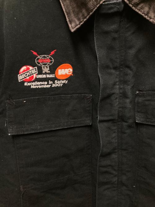 CarHartt（カーハート）CarHartt (カーハート) 企業ロゴダックトラディショナルジャケット ブラック サイズ:不明の古着・服飾アイテム