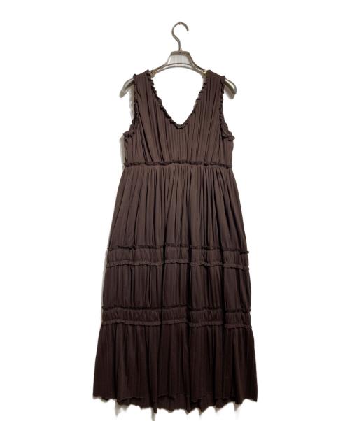 HER LIP TO（ハーリップトゥ）Her lip to (ハーリップトゥ) Must Have Summer Dress ブラウン サイズ:Sの古着・服飾アイテム