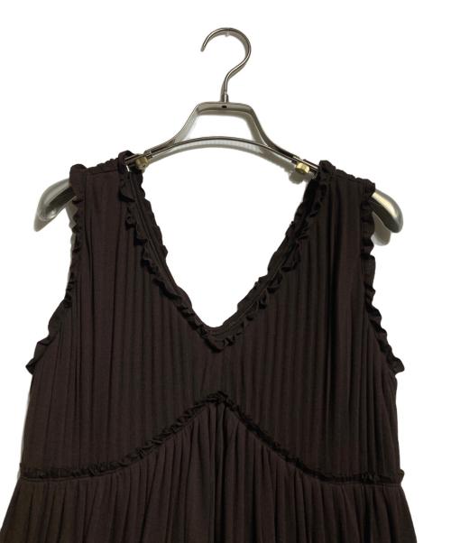 HER LIP TO（ハーリップトゥ）Her lip to (ハーリップトゥ) Must Have Summer Dress ブラウン サイズ:Sの古着・服飾アイテム