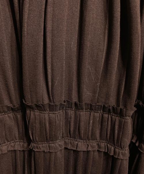 HER LIP TO（ハーリップトゥ）Her lip to (ハーリップトゥ) Must Have Summer Dress ブラウン サイズ:Sの古着・服飾アイテム