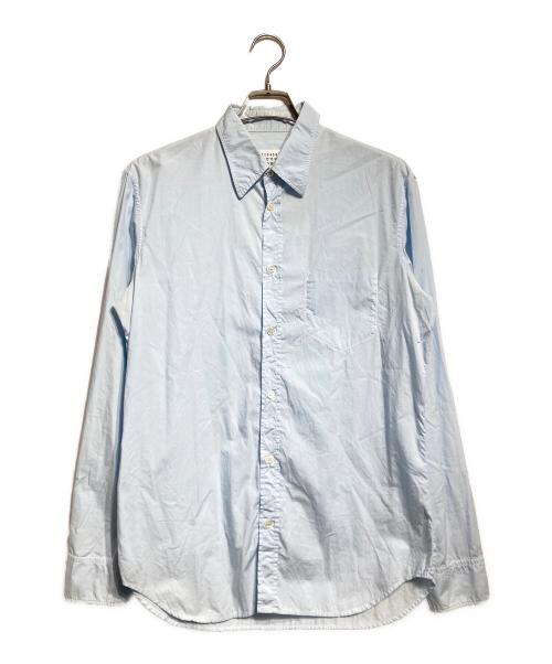 Maison Margiela（メゾンマルジェラ）Maison Margiela (メゾンマルジェラ) ガーメントダイコットンポプリンスリムシャツ ブルー サイズ:40の古着・服飾アイテム