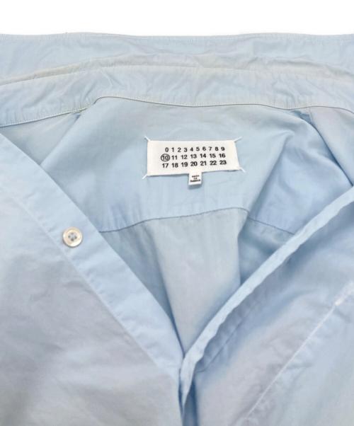 Maison Margiela（メゾンマルジェラ）Maison Margiela (メゾンマルジェラ) ガーメントダイコットンポプリンスリムシャツ ブルー サイズ:40の古着・服飾アイテム