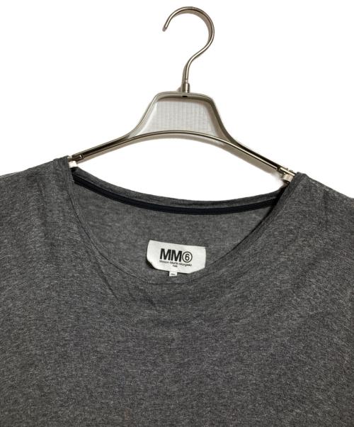 MM6 Maison Margiela（エムエムシックスメゾンマルジェラ）MM6 Maison Margiela (エムエムシックスメゾンマルジェラ) 切替カットソー/Panel-detail cut-and-sew top グレー サイズ:XSの古着・服飾アイテム