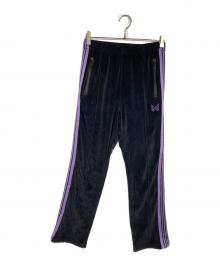 Needles（ニードルズ）の古着「Narrow Track Pant/ナロートラックパンツ」｜ブラック×パープル