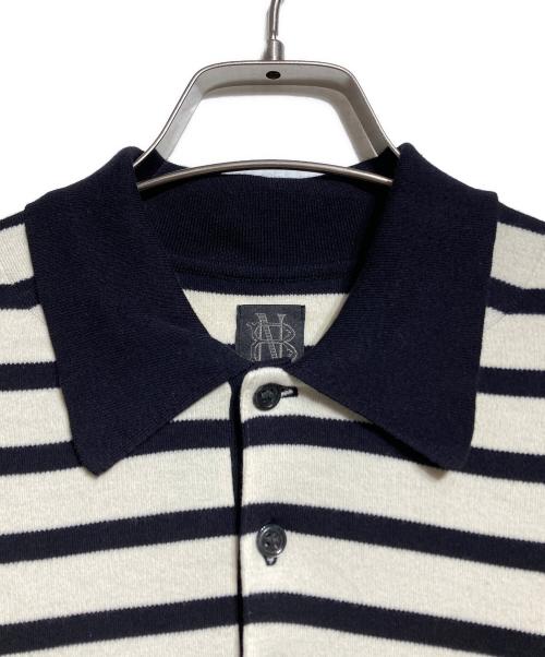 BATONER（バトナ―）BATONER (バトナ―) SMOOTH KNIT POLO/スムースニットポロ ブラックの古着・服飾アイテム