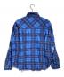 UNUSED (アンユーズド) ダメージ加工ネルシャツ/Distressed flannel shirt ブルー サイズ:2：8000円