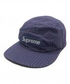 SUPREMEシュプリーム）の古着「Cordura Plaid Camp Cap」｜パープル