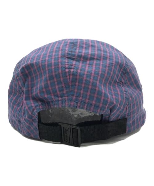 SUPREME（シュプリーム）Supreme (シュプリーム) Cordura Plaid Camp Cap パープルの古着・服飾アイテム