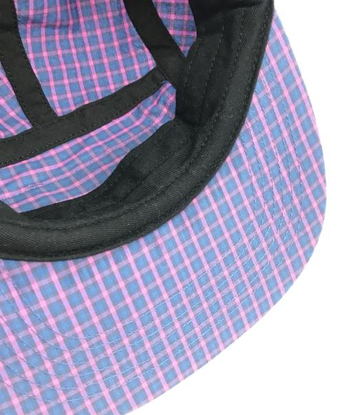SUPREME（シュプリーム）Supreme (シュプリーム) Cordura Plaid Camp Cap パープルの古着・服飾アイテム