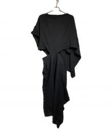 LIMI feu（リミフゥ）の古着「変形デザインワンピース/Deformed design dress」｜ブラック