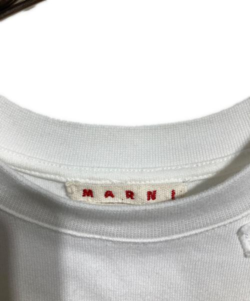 MARNI（マルニ）MARNI (マルニ) ORGANIC COTTON OVERSIZED T ホワイト サイズ:46の古着・服飾アイテム