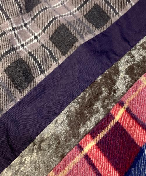 Rebuild by Needles（リビルドバイニードルス）Rebuild by Needles (リビルドバイニードルス) 7 Cuts Flannel Shirt/7カッツフランネルシャツ ネイビー×レッド サイズ:Sの古着・服飾アイテム