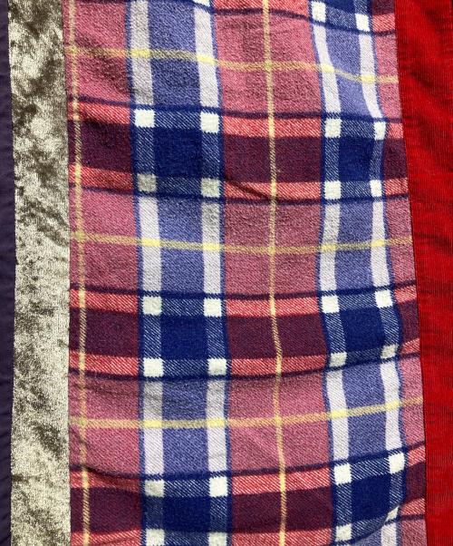 Rebuild by Needles（リビルドバイニードルス）Rebuild by Needles (リビルドバイニードルス) 7 Cuts Flannel Shirt/7カッツフランネルシャツ ネイビー×レッド サイズ:Sの古着・服飾アイテム