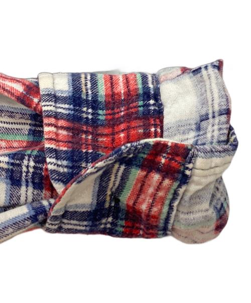 Rebuild by Needles（リビルドバイニードルス）Rebuild by Needles (リビルドバイニードルス) 7 Cuts Flannel Shirt/7カッツフランネルシャツ ネイビー×レッド サイズ:Sの古着・服飾アイテム