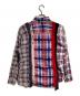 Rebuild by Needles (リビルドバイニードルス) 7 Cuts Flannel Shirt/7カッツフランネルシャツ ネイビー×レッド サイズ:S：13000円