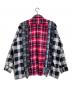 Rebuild by Needles (リビルドバイニードルス) Cuts Zipped Wide Shirt/カッツジップドワイドシャツ ネイビー×レッド サイズ:－：18000円