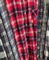 中古・古着 Rebuild by Needles (リビルドバイニードルス) Cuts Zipped Wide Shirt/カッツジップドワイドシャツ ネイビー×レッド サイズ:－：18000円