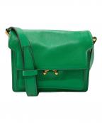 MARNIマルニ）の古着「トランクソフトミニショルダーバッグ」｜グリーン