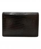 GLAD HAND×Speakeasyグラッドハンド×スピークイージー）の古着「CARD CASE "LIZARD"/カードケース リザード」｜ブラック