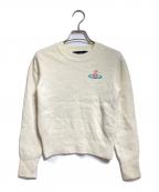 Vivienne Westwood ANGLOMANIAヴィヴィアンウエストウッドアングロマニア）の古着「オーブ刺繍ニット/Embroidered knitwear」｜アイボリー