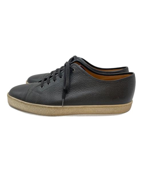 JOHN LOBB（ジョンロブ）JOHN LOBB (ジョンロブ) LEVAH シボレザースニーカー ブラック サイズ:9-1/2の古着・服飾アイテム