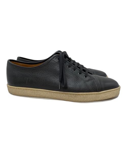 JOHN LOBB（ジョンロブ）JOHN LOBB (ジョンロブ) LEVAH シボレザースニーカー ブラック サイズ:9-1/2の古着・服飾アイテム