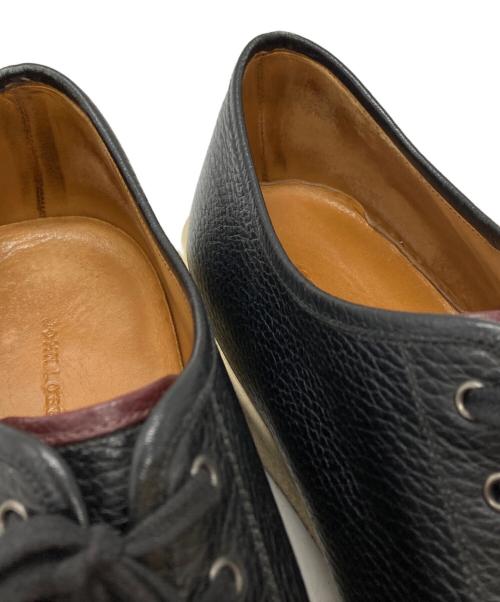 JOHN LOBB（ジョンロブ）JOHN LOBB (ジョンロブ) LEVAH シボレザースニーカー ブラック サイズ:9-1/2の古着・服飾アイテム