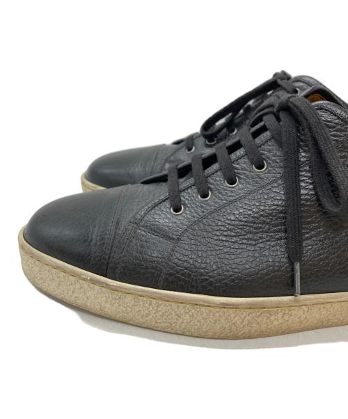 JOHN LOBB（ジョンロブ）JOHN LOBB (ジョンロブ) LEVAH シボレザースニーカー ブラック サイズ:9-1/2の古着・服飾アイテム
