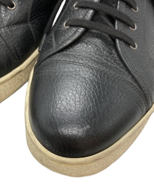 JOHN LOBB（ジョンロブ）JOHN LOBB (ジョンロブ) LEVAH シボレザースニーカー ブラック サイズ:9-1/2の古着・服飾アイテム