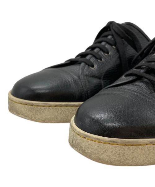 JOHN LOBB（ジョンロブ）JOHN LOBB (ジョンロブ) LEVAH シボレザースニーカー ブラック サイズ:9-1/2の古着・服飾アイテム