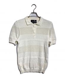 RAF SIMONS×FRED PERRY（ラフシモンズ×フレッドペリー）の古着「ニットポロシャツ」｜ホワイト