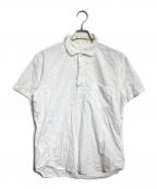 COMME des GARCONS SHIRTコムデギャルソンシャツ）の古着「半袖ハーフボタンシャツ/Short-sleeve half-button shirt」｜ホワイト