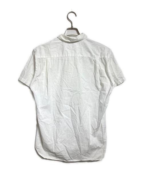 COMME des GARCONS SHIRT（コムデギャルソンシャツ）COMME des GARCONS SHIRT (コムデギャルソンシャツ) 半袖ハーフボタンシャツ/Short-sleeve half-button shirt ホワイト サイズ:Sの古着・服飾アイテム