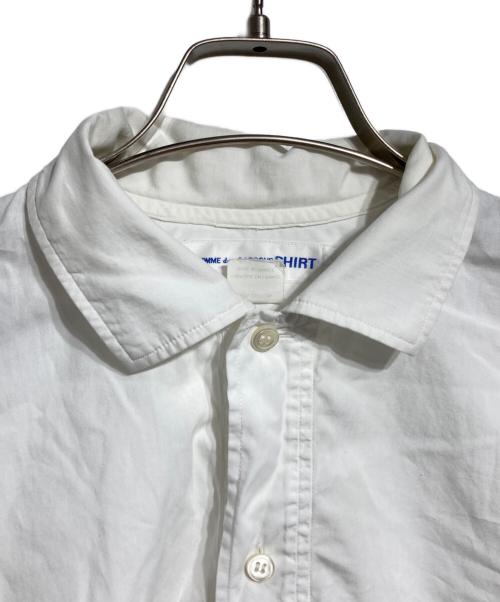 COMME des GARCONS SHIRT（コムデギャルソンシャツ）COMME des GARCONS SHIRT (コムデギャルソンシャツ) 半袖ハーフボタンシャツ/Short-sleeve half-button shirt ホワイト サイズ:Sの古着・服飾アイテム