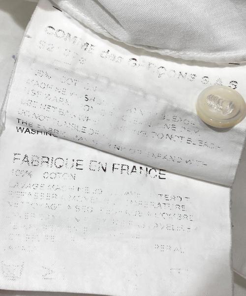 COMME des GARCONS SHIRT（コムデギャルソンシャツ）COMME des GARCONS SHIRT (コムデギャルソンシャツ) 半袖ハーフボタンシャツ/Short-sleeve half-button shirt ホワイト サイズ:Sの古着・服飾アイテム